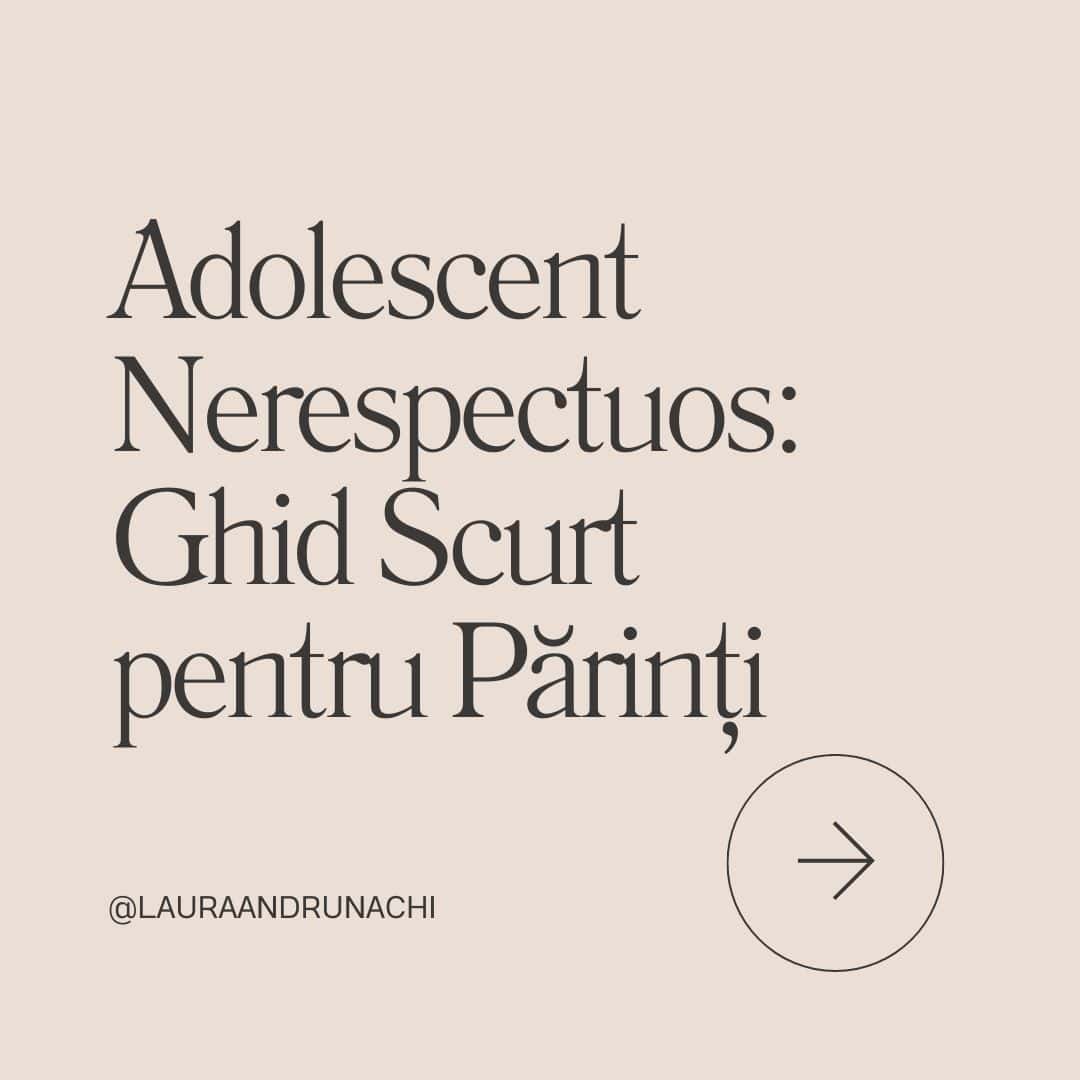 Soluții pentru un Adolescent Nerespectuos