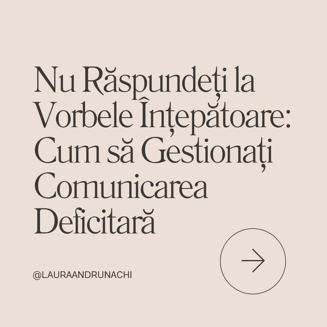 Nu răspundeți înapoi